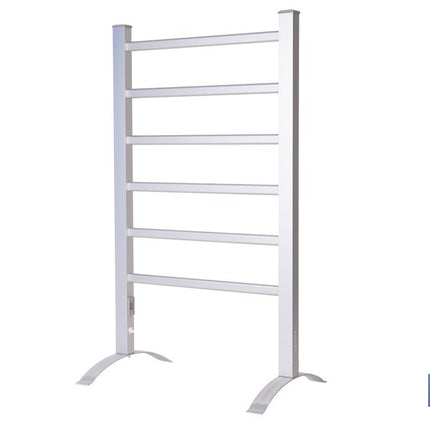 Toallero eléctrico de aluminio 100 W | Radiador secatoallas de pie o pared IP22 | Medidas: 90 x 53 x 35,5 cm