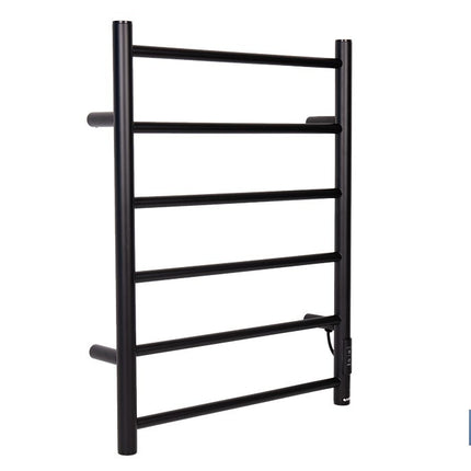 Toallero eléctrico negro mate | Con temporizador y 3 niveles de potencia | Potencia de 80 W y medidas 90 x 53 x 35,5 cm