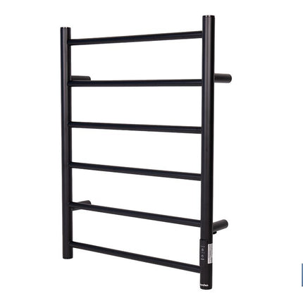 Toallero eléctrico negro mate | Con temporizador y 3 niveles de potencia | Potencia de 80 W y medidas 90 x 53 x 35,5 cm