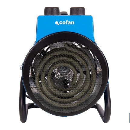 Calefactor industrial | Potencia: 3000 W | Función ventilador | Termostato ajustable | Protección IP24