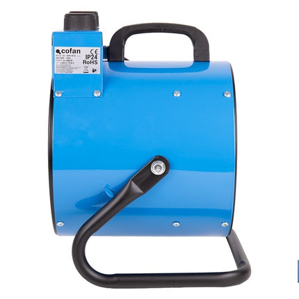 Calefactor industrial | Potencia: 3000 W | Función ventilador | Termostato ajustable | Protección IP24