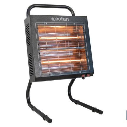 Calefactor de onda corta por infrarrojos | Potencia: 1500/3000 W | Protección IPX4 | Alta eficiencia para entornos de hasta 40 m2