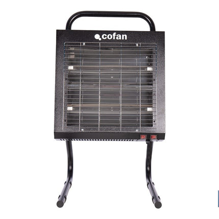 Calefactor de onda corta por infrarrojos | Potencia: 1500/3000 W | Protección IPX4 | Alta eficiencia para entornos de hasta 40 m2