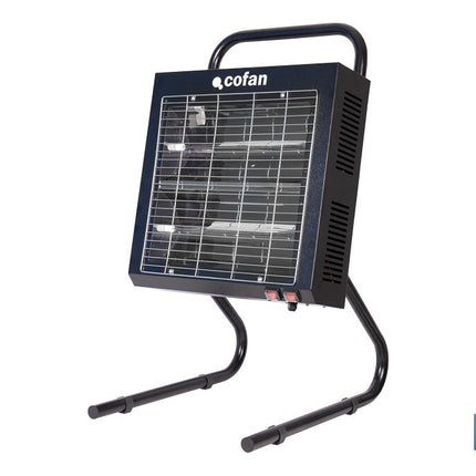 Calefactor de onda corta por infrarrojos | Potencia: 1500/3000 W | Protección IPX4 | Alta eficiencia para entornos de hasta 40 m2