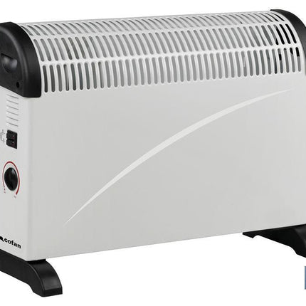 Convector radiante | Potencia: 2000 W | Termostato regulable | Seguridad antivuelco | Ideal para estancias medianas