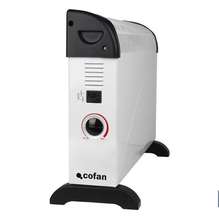 Convector radiante | Potencia: 2000 W | Termostato regulable | Seguridad antivuelco | Ideal para estancias medianas