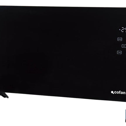 Convector radiante de panel de vidrio | Potencia: 2000 W | Mando a distancia | Control vía app | Compatible con asistente de voz | Temporizador 24 h
