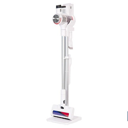 Aspiradora sin cable con base de carga | Potencia de succión: 180 AW | Potencia ciclónica: 32 kPa | 4 velocidades | Filtro HEPA lavable | Batería de litio 25,9 V | Color: blanco