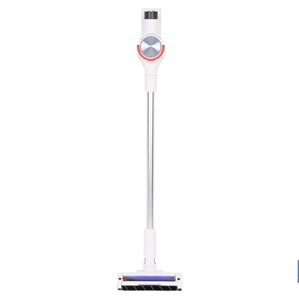 Aspiradora eléctrica sin cable con soporte a la pared | Potencia de succión: 180 AW | Potencia ciclónica: 32 kPa | 4 velocidades | Filtro HEPA lavable | Batería de litio 25,9 V | Color: blanco