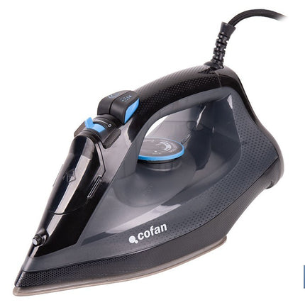 Plancha de vapor con suela de cerámica de doble capa | Potencia de 2400 W y depósito de 300 ml | Función vapor vertical y termostato ajustable
