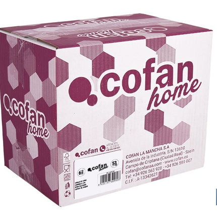 Pack de 6 copas de vino con capacidad de 53 cl | Con tallo fino y largo y cáliz con fondo ancho