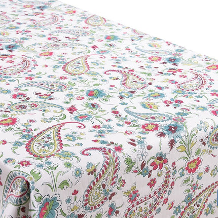 Rollo de hule estampado jardín floral | Materiales: PVC y tela no tejida de polipropileno | Fácil limpieza | Medidas 1,40 x 25 m