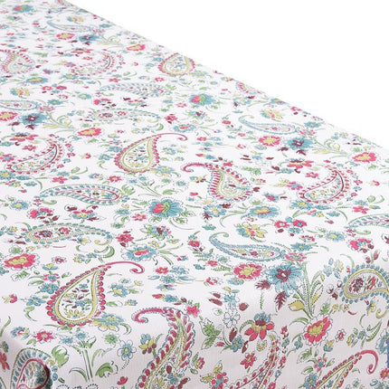 Rollo de hule estampado jardín floral | Materiales: PVC y tela no tejida de polipropileno | Fácil limpieza | Medidas 1,40 x 25 m