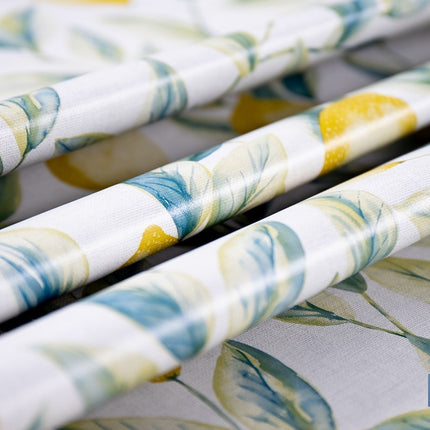 Rollo de hule estampado limones | Materiales: polipropileno y PVC | Gran resistencia a líquidos y manchas | Fácil limpieza | Medidas 1,40 x 20 m