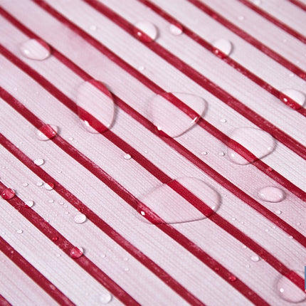 Rollo de hule estampado provenzal rojo | Materiales: polipropileno y PVC | Gran resistencia a líquidos y manchas | Fácil limpieza | Medidas 1,40 x 20 m