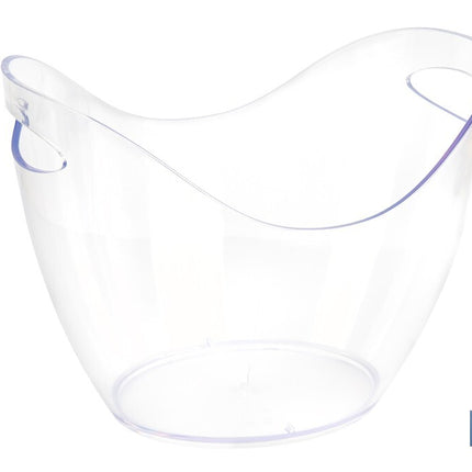 Cubitera transparente para mantener fría la bebida | Capacidad: 8 litros | Para fiestas, eventos y restauración