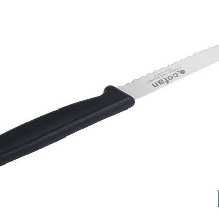 Pack de 25 cuchillos de cocina microdentados | Mango ergonómico | Hoja inoxidable de 10,5 cm