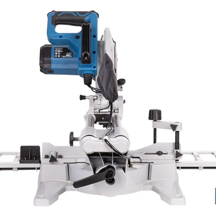 Ingletadora eléctrica 1450 W Ø210 mm 5000 rpm | Corte preciso con guía láser, doble bisel, barra deslizante y bolsa de serrín