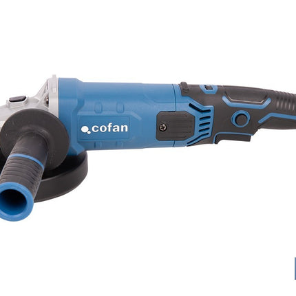 Amoladora angular eléctrica 1010 W Ø115/125 mm con velocidad variable 3000-11000 rpm | Arranque progresivo, mango antivibración, engranajes de aluminio reforzado