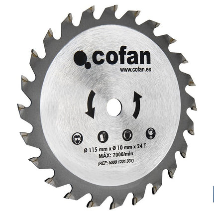 Discos de corte con 24 dientes Cofan