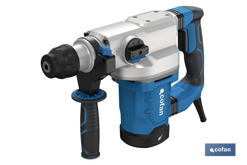 Taladro martillo perforador | 1.500 W SDS Plus | Martillo perforador anclaje con 4 funciones
