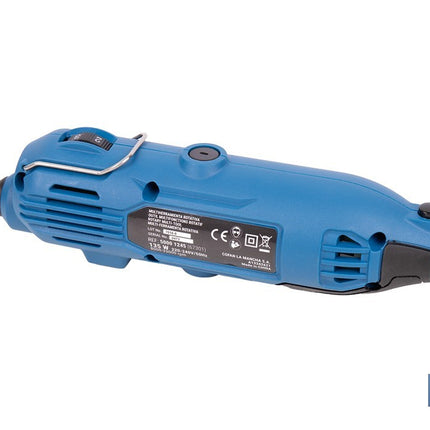 Multiherramienta rotativa 135 W 8000-33000 rpm, velocidad variable | Ideal para cortar, fresar, pulir y perforar | Incluye kit de accesorios intercambiables