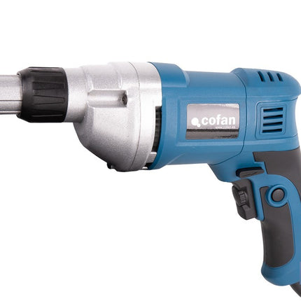 Atornillador eléctrico para paredes de yeso 600 W 2400 rpm | Velocidad variable, inserción de portapuntas 1/4 | Diseño ergonómico para trabajos continuos