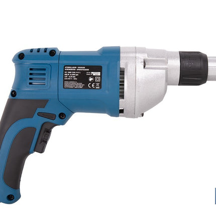Atornillador eléctrico para paredes de yeso 600 W 2400 rpm | Velocidad variable, inserción de portapuntas 1/4 | Diseño ergonómico para trabajos continuos