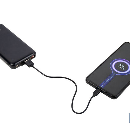Batería externa portátil de 20 W con USB-A y USB tipo C | Power bank 10.000 mAh de polímero de litio 3,7 V