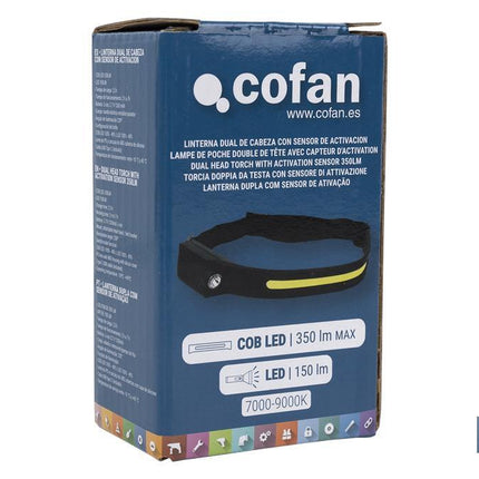 Linterna Dual de Cabeza con Sensor de Activación | 350 lm