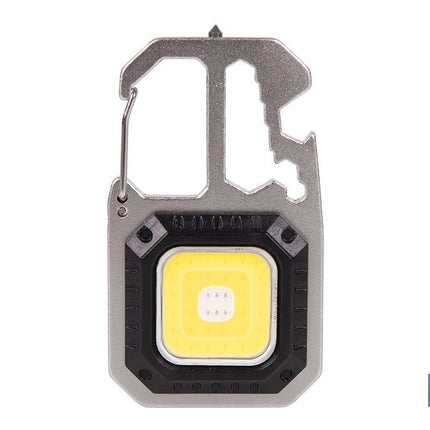 Linterna llavero LED COB 500 lm recargable con 7 modos de luz | Lámpara multifuncional