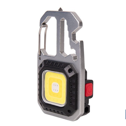 Linterna llavero LED COB 500 lm recargable con 7 modos de luz | Lámpara multifuncional