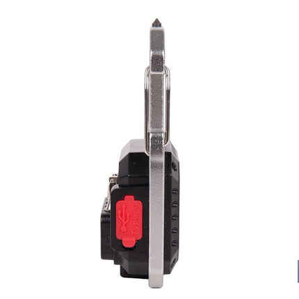 Linterna llavero LED COB 500 lm recargable con 7 modos de luz | Lámpara multifuncional