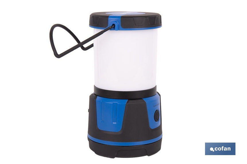 Linterna de camping COB LED 2000 lm recargable con 5 modos de luz | Iluminación regulable