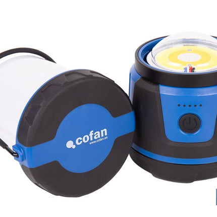 Linterna de camping COB LED 2000 lm recargable con 5 modos de luz | Iluminación regulable