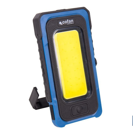 Lámpara de inspección de 500 LM COB LED con panel solar | Recargable con USB Tipo C | Luz blanca y roja | Base Magnética