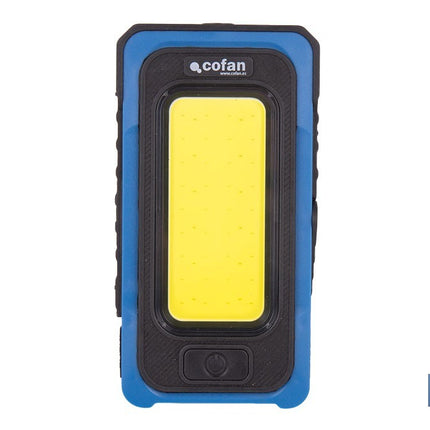 Lámpara de inspección de 500 LM COB LED con panel solar | Recargable con USB Tipo C | Luz blanca y roja | Base Magnética
