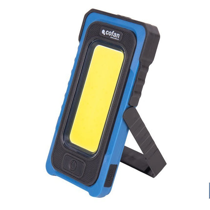 Lámpara de inspección de 500 LM COB LED con panel solar | Recargable con USB Tipo C | Luz blanca y roja | Base Magnética