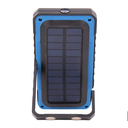 Lámpara de inspección de 500 LM COB LED con panel solar | Recargable con USB Tipo C | Luz blanca y roja | Base Magnética