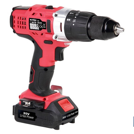 Taladro Percutor a Batería con 1300 rpm | Batería Li-ion de 20V - 1,5 Ah + Cargador incluidos