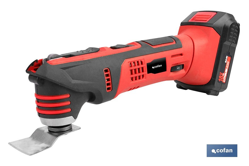 REACONDICIONADO - Multiherramienta a batería de 15000 rpm | Batería Li-ion 18V y cargador incluidos