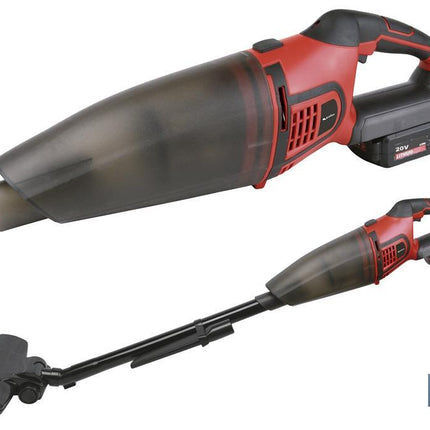 Aspirador a batería con prolongadores y accesorio giratorio | Batería Li-ion 20V + Cargador incluidos