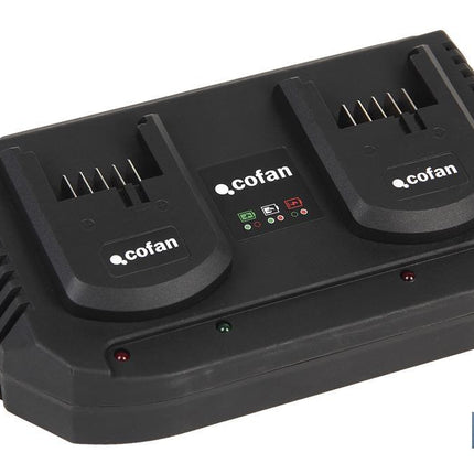 Cargador de Baterias Doble | Carga Rápida | 2 x 3,5 A - 18V