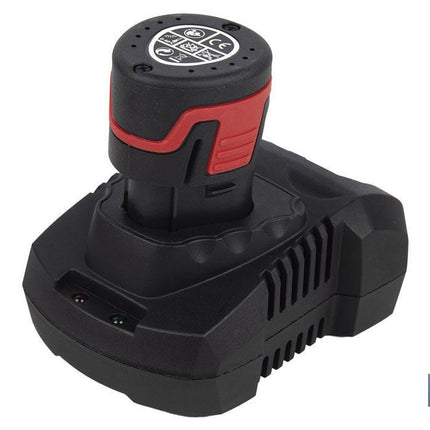 Taladro atornillador a batería | 19+ 1 posiciones de apriete | Batería Li-ion 12 V 2.0 Ah | Dos velocidades | Maletín incluido