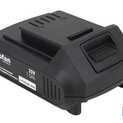 Batería de litio Li-ion de 20 V y 1.5 Ah | Adecuada para herramientas eléctricas Cofan | Protección electrónica integral
