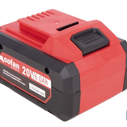 Batería Li-Ion recargable 20 V 6.0 Ah | Compatible con sistema 1 for All | Alta autonomía, protección avanzada | Indicador led de carga