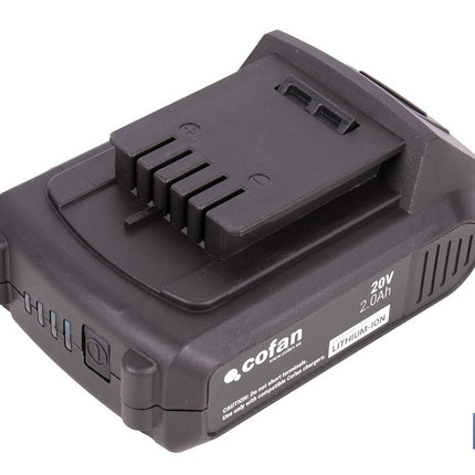 Pack de cargador 20 V 2.4 A + Batería 20 V 2.0 Ah Li-Ion | Compatible con sistema 1 for All | Protección contra sobrecarga y larga duración