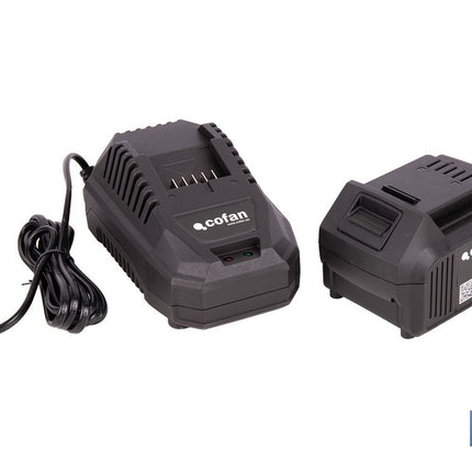 Pack de cargador 20 V 4.5 A + Batería 20 V 4.0 Ah Li-Ion | Compatible con sistema 1 for All | Protección contra sobrecarga y larga duración