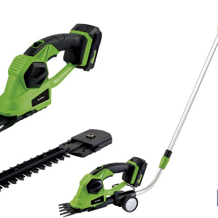 Kit Cortasetos de Mano | Extensible con Ruedas a Batería | Li-Iion 18V | 1200 RPM