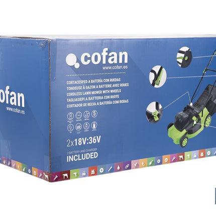 REACONDICIONADO - Cortacésped eléctrico con ruedas, 5 posiciones de corte y 40 litros de depósito